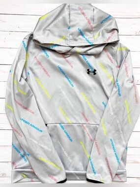 Boys Under Armour Drifit Logo Sweatshirt (size large)